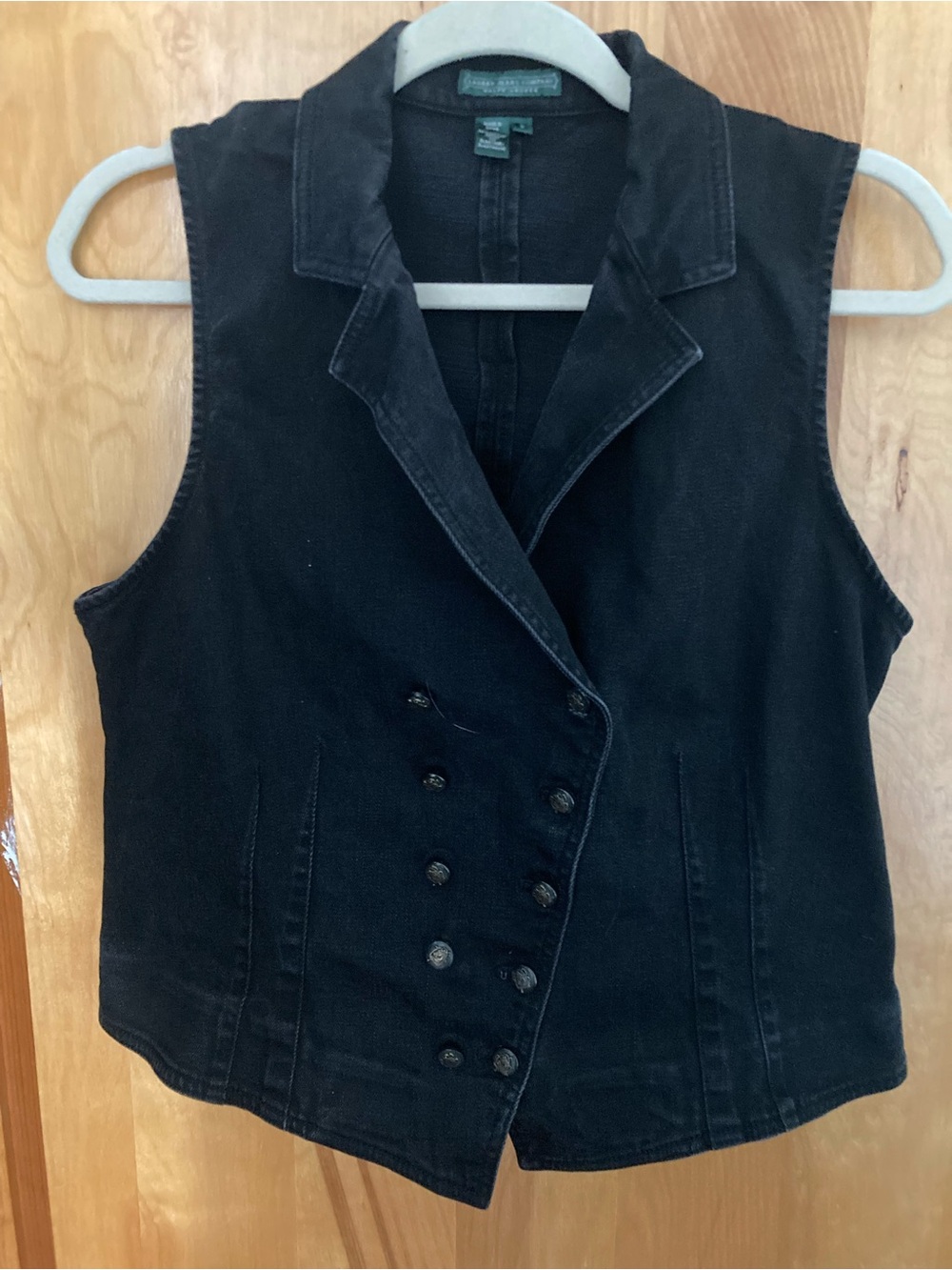 Lauren Jeans Co. by Ralph Lauren Double-Breasted Denim Vest